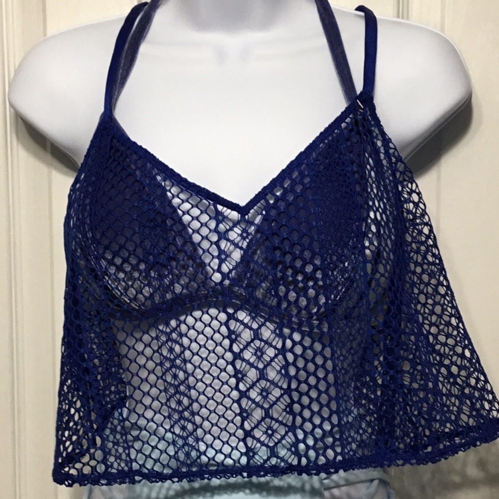 NWT-Victoria Secret-Swim Coverup Top Adjustable - Picture 1 of 7